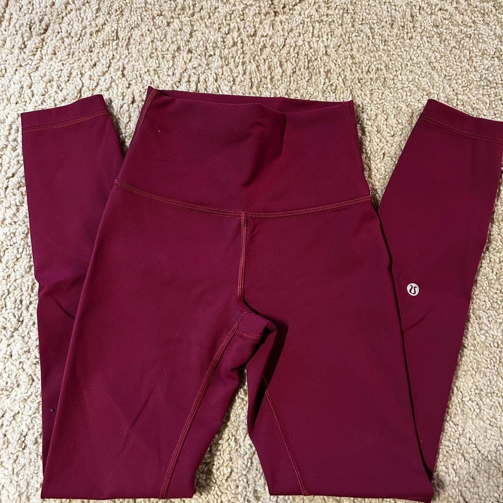 lululemon athletica Burgundy Leggings